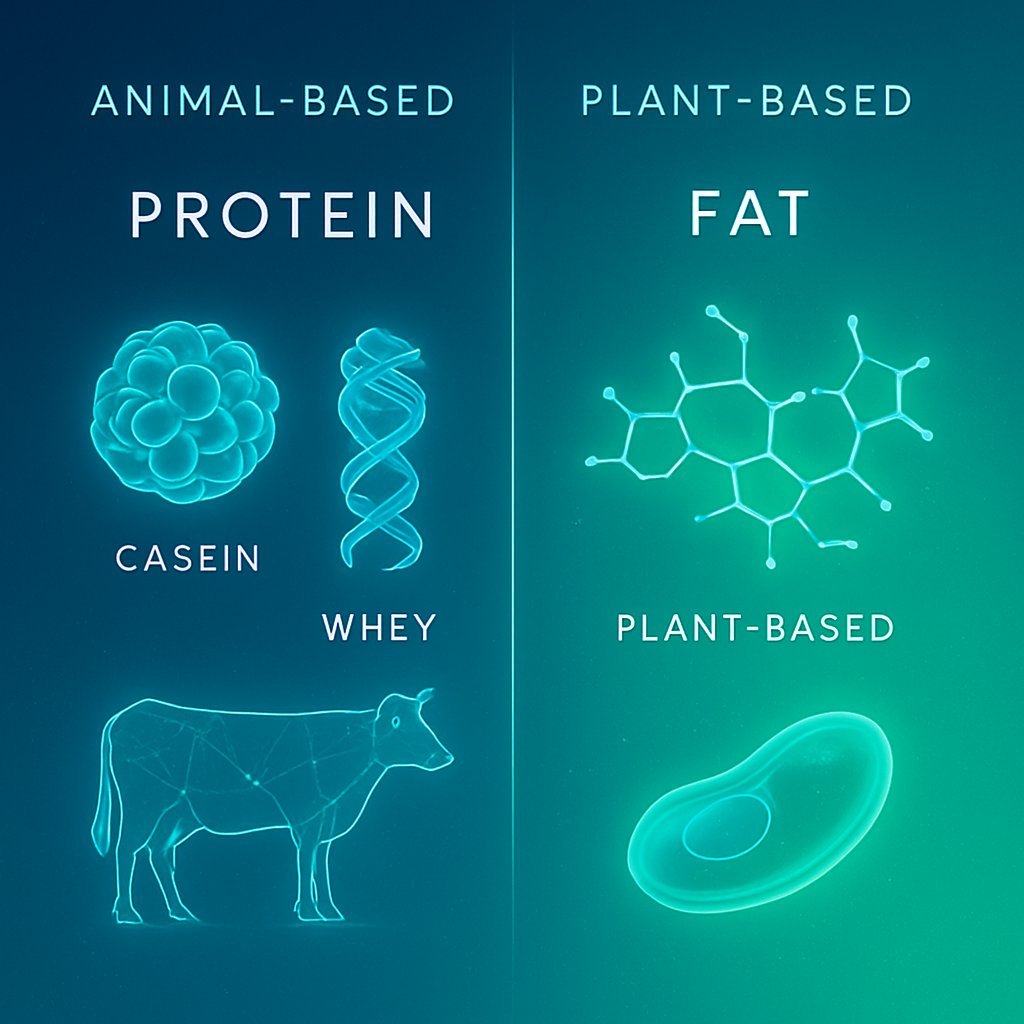 infographic comparing the macronutrient profiles of dairy milk and soy milk
