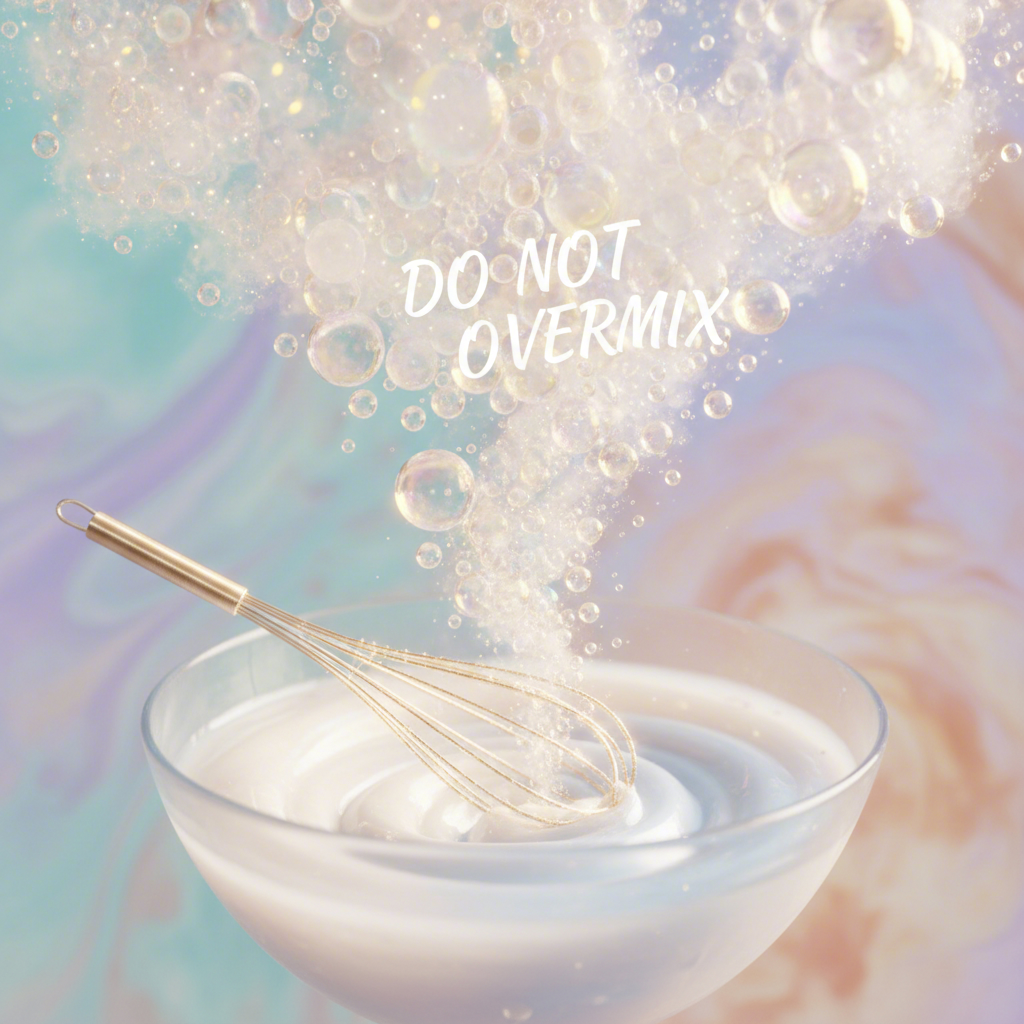 the gentle mixing technique for achieving fluffy pancakes